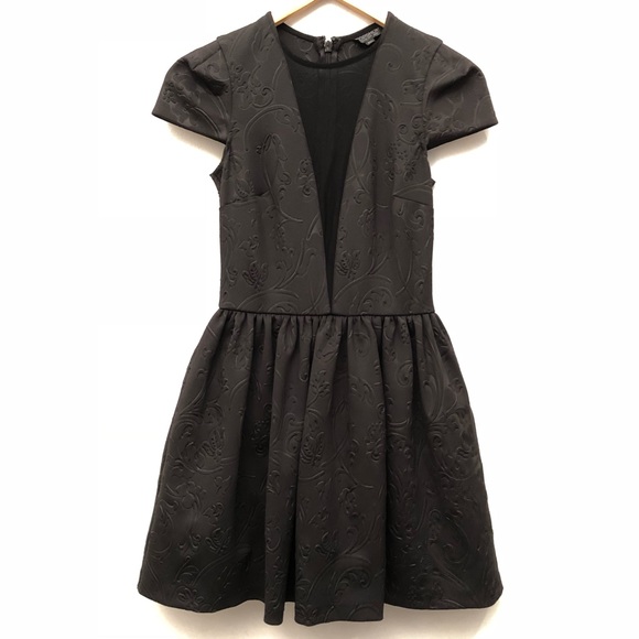 Topshop Dresses & Skirts - Topshop Cap Sleeve Dress in Black EUC 4